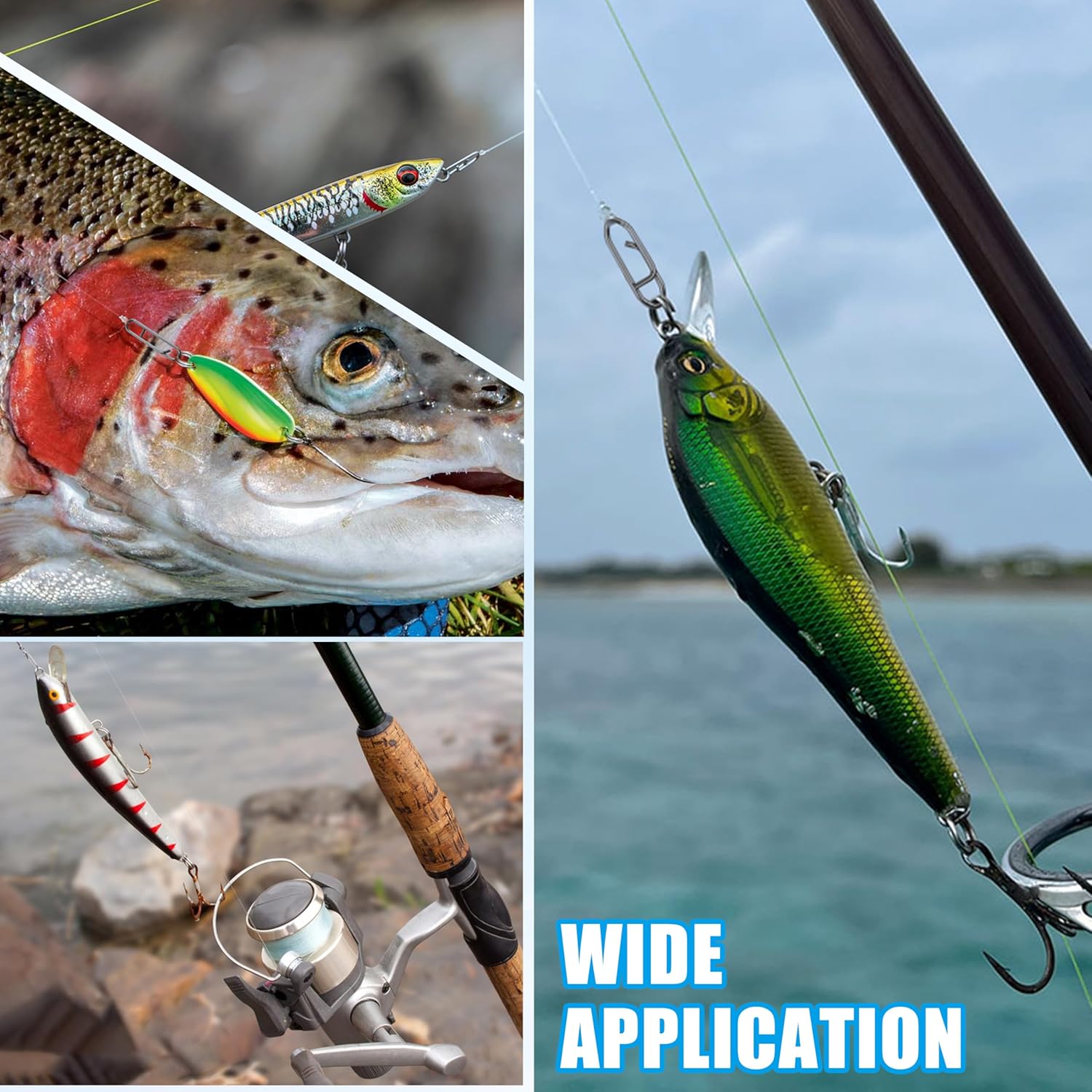 9KM Fishing Snap Kit 110pcs Po - đánh giá và giá Freshwater Line